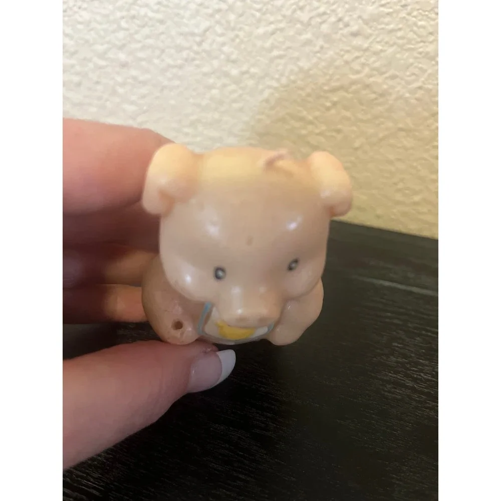 Vintage Cheerful Critters Pig Candle